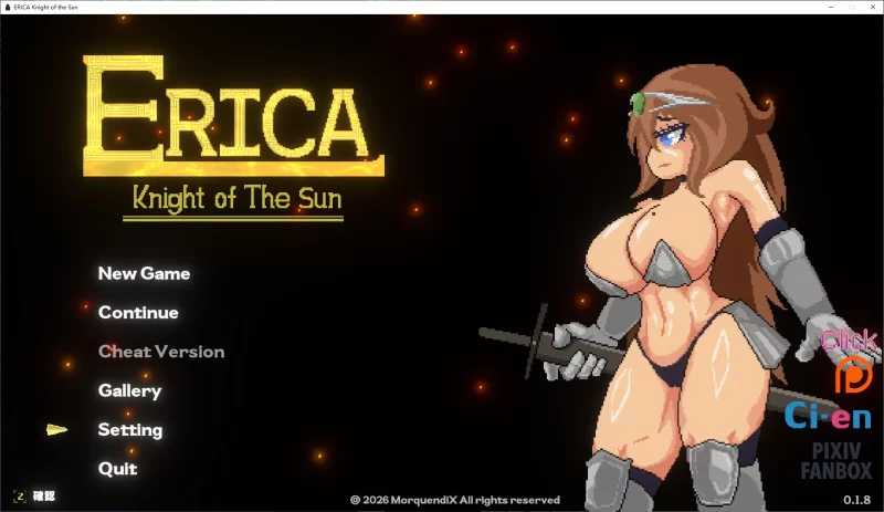 【ACT/汉化/新作】艾丽卡：太阳骑士/Erica Knight of the sun Ver0.18【2.7G】